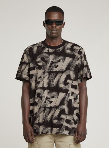 Camiseta Sprayed Letters Loose